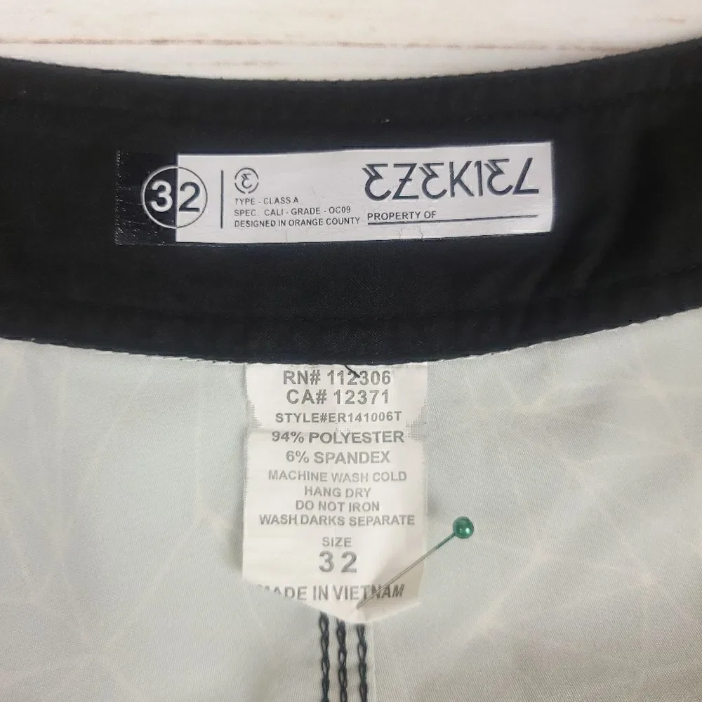 Ezekiel blue geometrical print swim shorts size 32